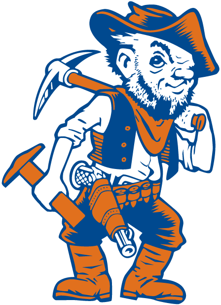 UTEP Miners 0-1991 Mascot Logo t shirts iron on transfers